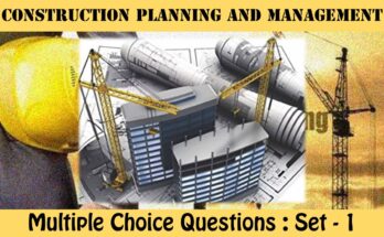 MCQ Questions Civil Engineering Construction Planning and Management-1