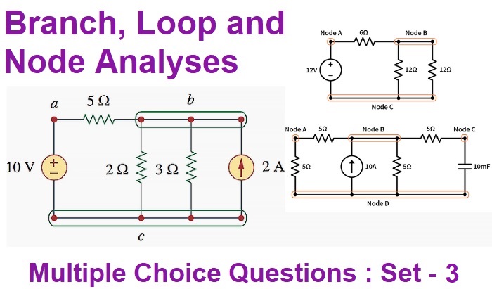 MCQ Questions Electrical Engineering Branch, Loop and Node Analyses-5