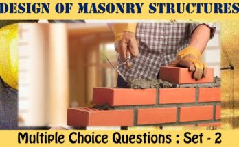 MCQ Questions Civil Engineering Design of Masonry Structures-2