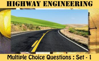 MCQ Questions Civil Engineering Highway Engineering-1