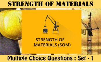 MCQ Questions Civil Engineering Strength of Materials-1